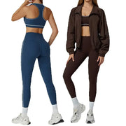Contour Performance High Waist Athleisure Set Seamless